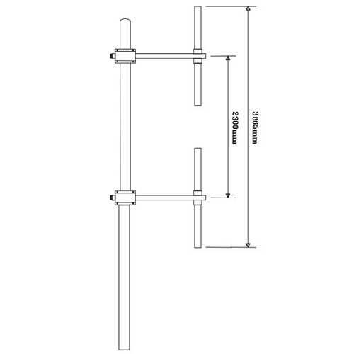 FMUSER FM-DW1×2 Two bay dipole Antenna for 100w-3kw radio transmitter